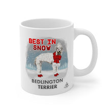 Load image into Gallery viewer, Bedlington Terrier Best In Snow Mug