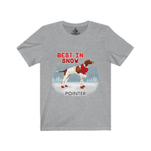 Load image into Gallery viewer, Pointer Best In Snow Unisex Jersey Short Sleeve Tee