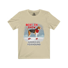 Load image into Gallery viewer, American Foxhound Best In Snow Unisex Jersey Short Sleeve Tee