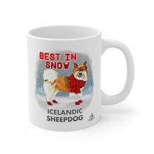 Load image into Gallery viewer, Icelandic Lowland Sheepdog Best In Snow Mug