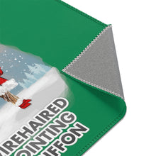 Load image into Gallery viewer, Wirehaired Pointing Griffon Best In Snow Area Rug