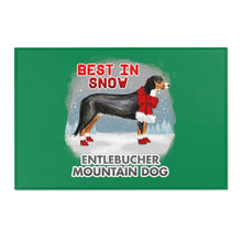 Load image into Gallery viewer, Entlebucher Mountain Dog Best In Snow Area Rug