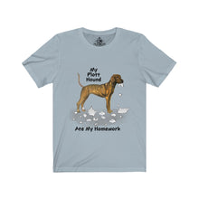 Load image into Gallery viewer, My Plott Hound Ate My Homework Unisex Jersey Short Sleeve Tee