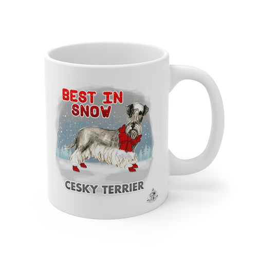 Cesky Terrier Best In Snow Mug
