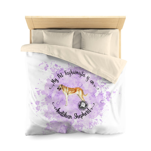 Anatolian Shepherd Pet Fashionista Duvet Cover