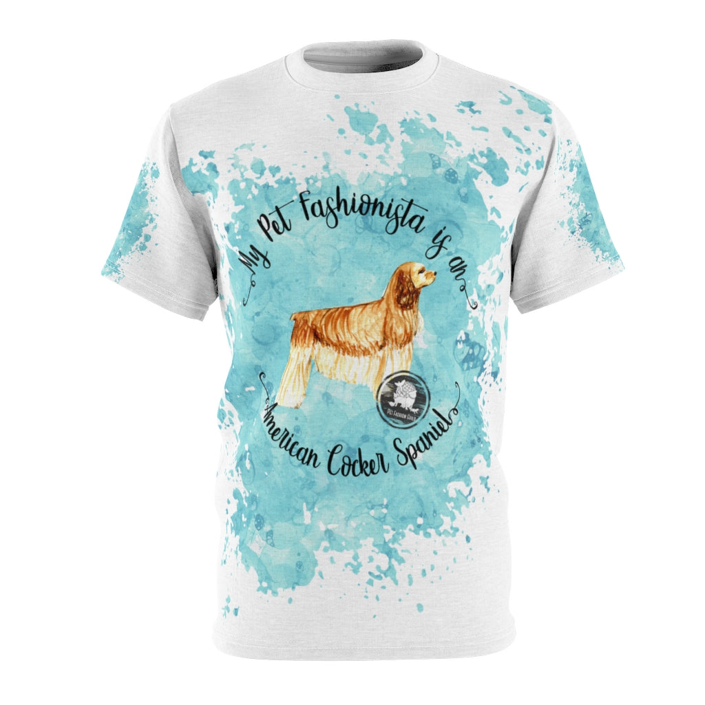 American Cocker Spaniel Pet Fashionista All Over Print Shirt