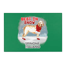 Load image into Gallery viewer, Spinone Italiano Best In Snow Area Rug
