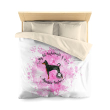 Load image into Gallery viewer, Miniature Pinscher Pet Fashionista Duvet Cover