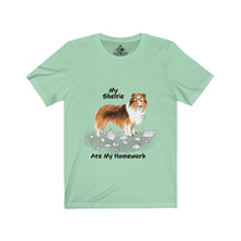 Load image into Gallery viewer, My Sheltie Ate My Homework Unisex Jersey Short Sleeve Tee
