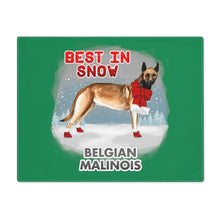 Load image into Gallery viewer, Belgian Malinois Best In Snow Placemat
