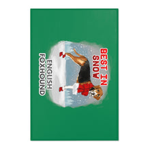 Load image into Gallery viewer, English Foxhound Best In Snow Area Rug