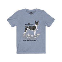 Load image into Gallery viewer, My Rat Terrier Ate My Homework Unisex Jersey Short Sleeve Tee