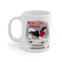 Load image into Gallery viewer, Finnish Lapphund Best In Snow Mug