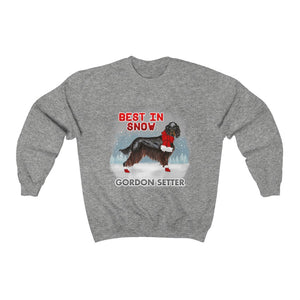 Gordon Setter Best In Snow Heavy Blend™ Crewneck Sweatshirt