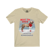 Load image into Gallery viewer, Lagotto Ramagnolo In Snow Unisex Jersey Short Sleeve Tee