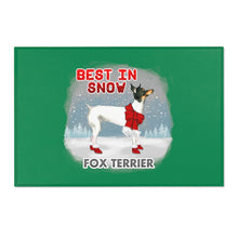 Load image into Gallery viewer, Fox Terrier Best In Snow Area Rug