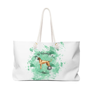 Boxer Pet Fashionista Weekender Bag