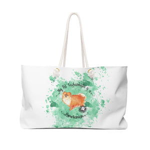 Pomeranian Pet Fashionista Weekender Bag