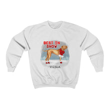Load image into Gallery viewer, Vizsla Best In Snow Heavy Blend™ Crewneck Sweatshirt