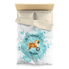 Load image into Gallery viewer, Chow Chow Pet Fashionista Duvet Cover