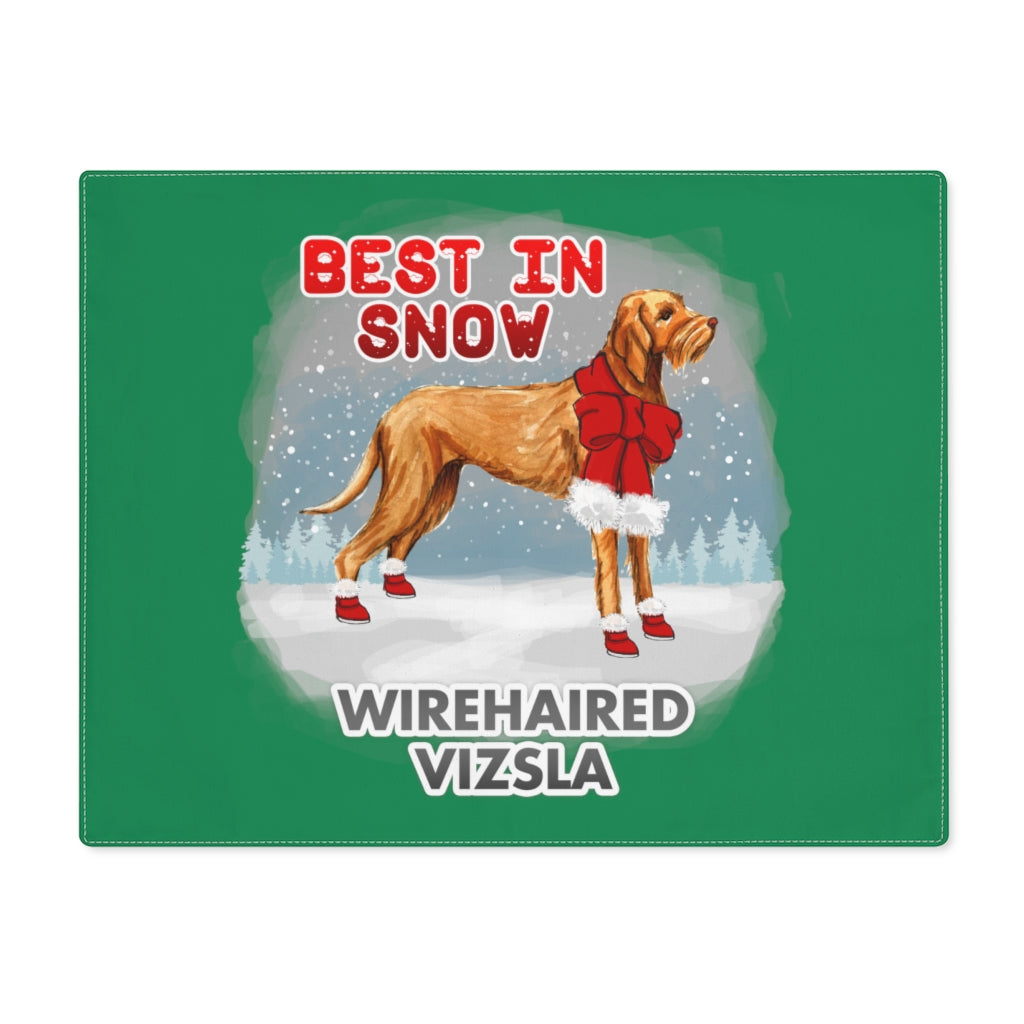 Wirehaired Vizsla Best In Snow Placemat