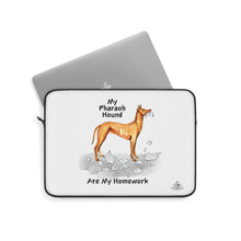 Load image into Gallery viewer, My Pharoah Hound Ate My Homework Laptop Sleeve
