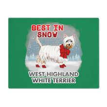 Load image into Gallery viewer, West Highland Terrier Best In Snow Placemat