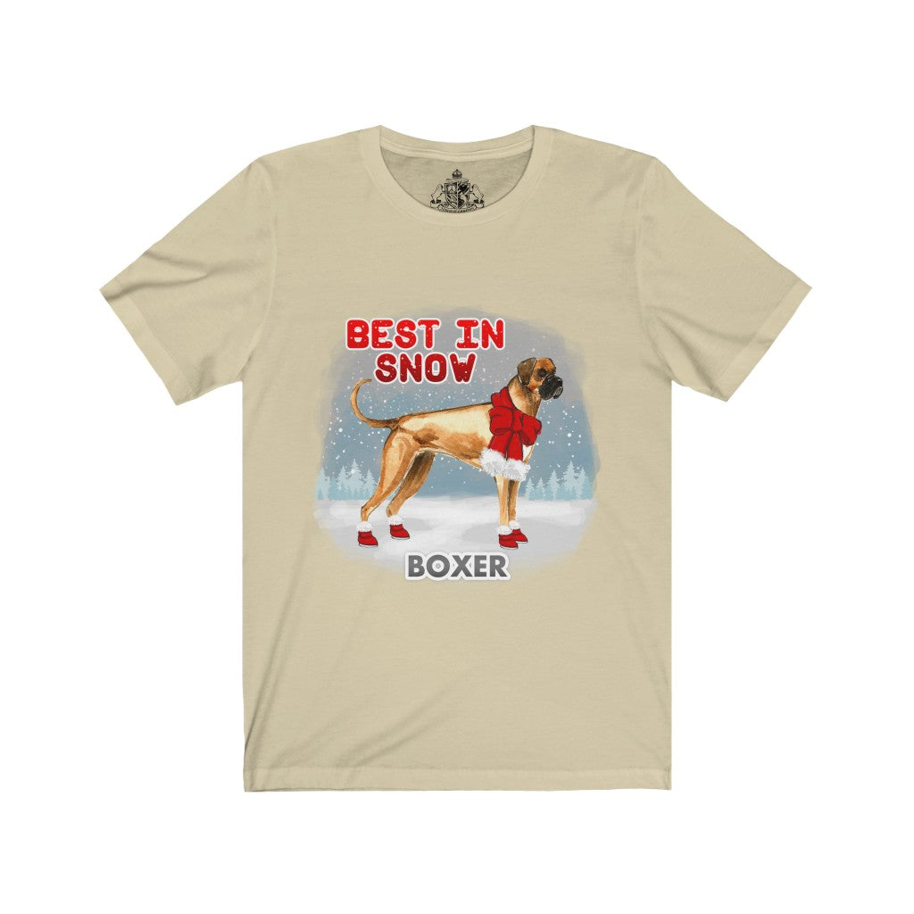 Boxer Best In Snow Unisex Jersey Short Sleeve Tee