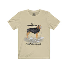 Load image into Gallery viewer, My Otterhound Ate My Homework Unisex Jersey Short Sleeve Tee