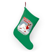 Load image into Gallery viewer, Papillon Best In Snow Christmas Stockings
