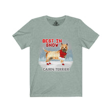 Load image into Gallery viewer, Cairn Terrier Best In Snow Unisex Jersey Short Sleeve Tee