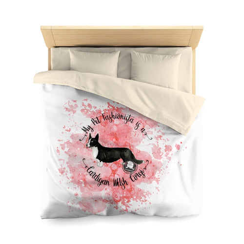 Cardigan Welsh Corgi Pet Fashionista Duvet Cover