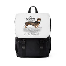 Load image into Gallery viewer, My Wire Haired Dachschund Ate My Homework Backpack