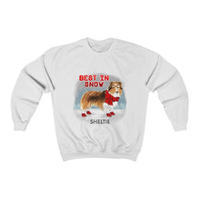 Load image into Gallery viewer, Sheltie Best In Snow Heavy Blend™ Crewneck Sweatshirt
