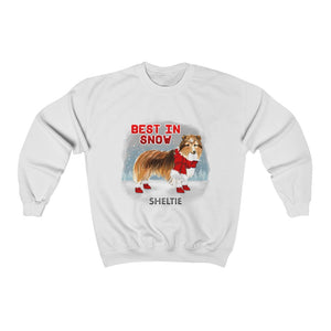 Sheltie Best In Snow Heavy Blend™ Crewneck Sweatshirt