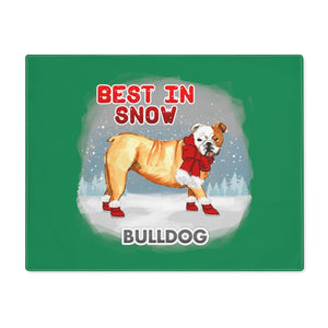 Bulldog Best In Snow Placemat