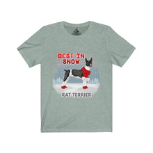 Load image into Gallery viewer, Rat Terrier Best In Snow Unisex Jersey Short Sleeve Tee