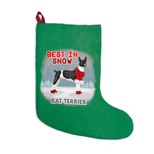 Load image into Gallery viewer, Rat Terrier Best In Snow Christmas Stockings