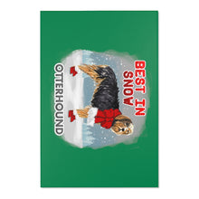Load image into Gallery viewer, Otterhound In Snow Area Rug