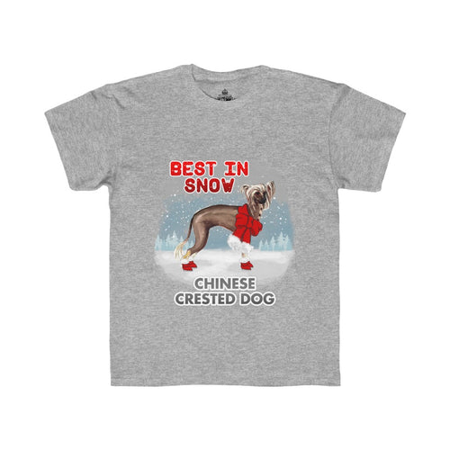 Chinese Crested Best In Snow Kids Regular Fit Tee