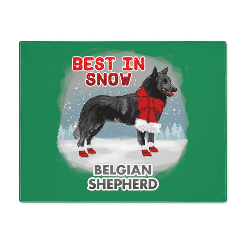 Belgian Shepherd Best In Snow Placemat