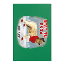 Load image into Gallery viewer, Briard Best In Snow Area Rug