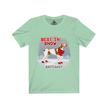 Load image into Gallery viewer, Brittany Best In Snow Unisex Jersey Short Sleeve Tee
