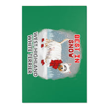 Load image into Gallery viewer, West Highland Terrier Best In Snow Area Rug