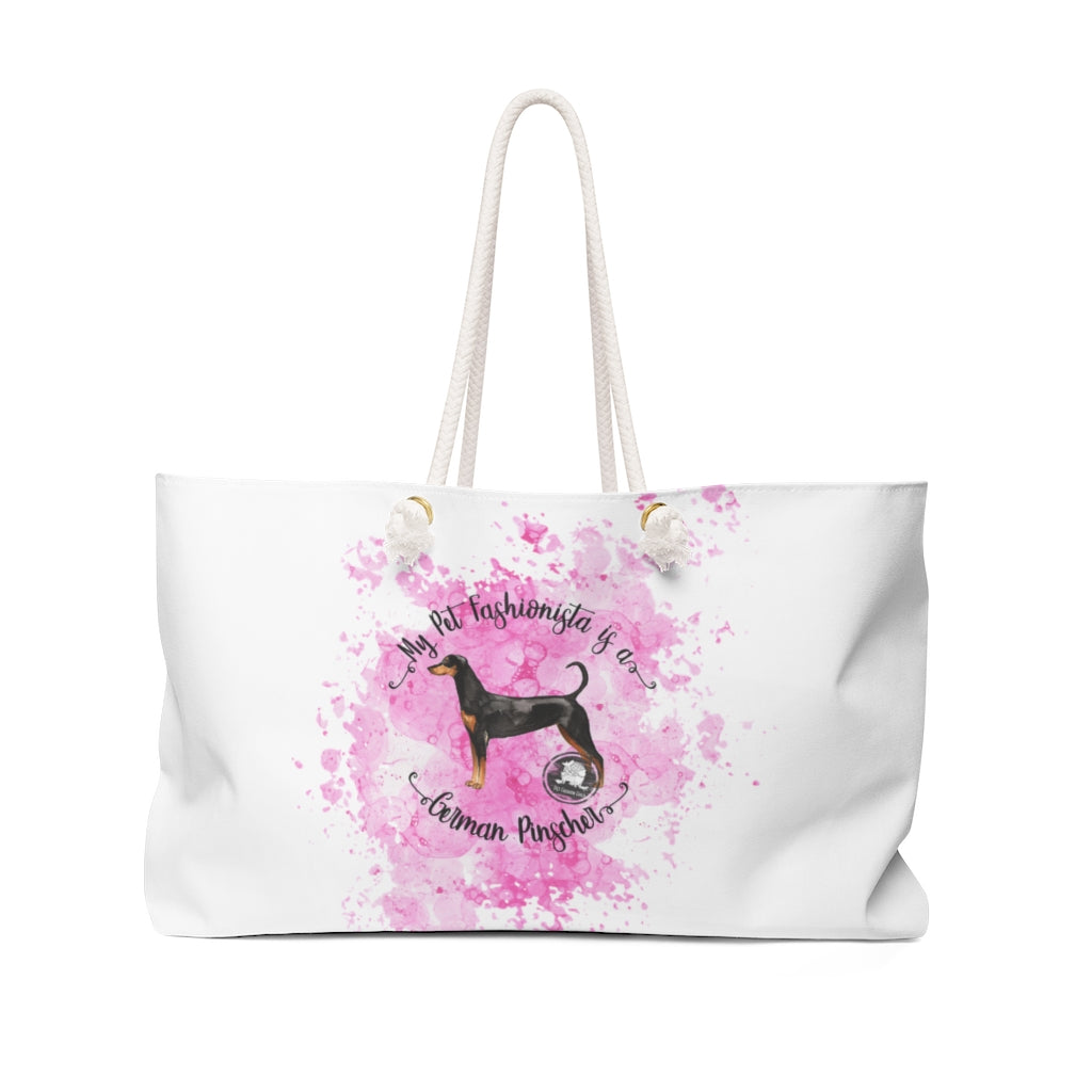 German Pinscher Pet Fashionista Weekender Bag