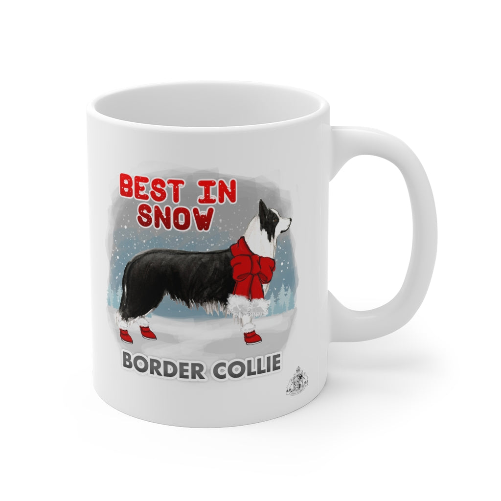 Border Collie Best In Snow Mug