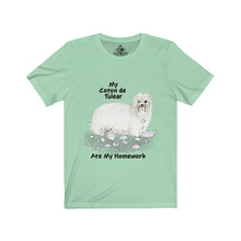 Load image into Gallery viewer, My Coton de Tulear Ate My Homework Unisex Jersey Short Sleeve Tee