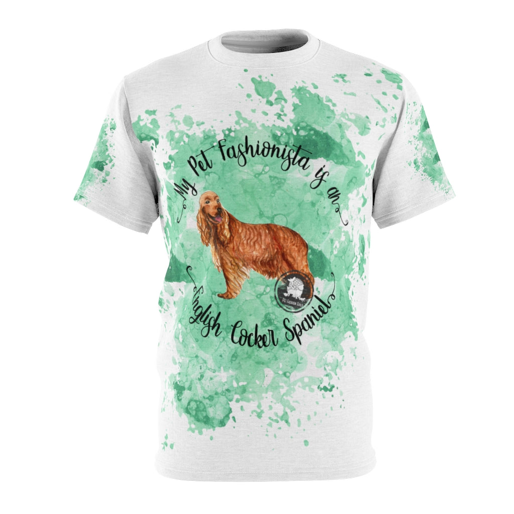 English Cocker Spaniel Pet Fashionista All Over Print Shirt