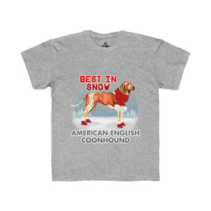 American English Coonhound Best In Snow Kids Regular Fit Tee