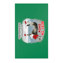 Load image into Gallery viewer, Scottish Deerhound Best In Snow Area Rug